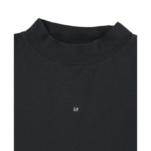 Yeezy Gap Engineered by Balenciaga New 52 Logo 3/4 Sleeve Shirt in Black Size M - Picture 4 of 7